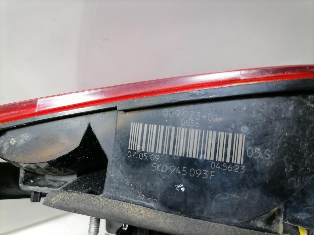 VW Golf 6 original R&uuml;cklicht R&uuml;ckleuchte Schlussleuchte innen links Flie&szlig;heck Bj.2009